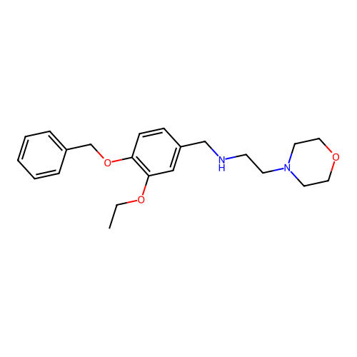 N-[4-(benzyloxy)-3-ethoxybenzyl]-2-(morpholin-4-yl)ethanamine structure