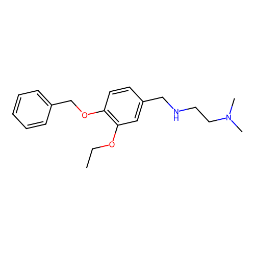 N'-[4-(benzyloxy)-3-ethoxybenzyl]-N,N-dimethylethane-1,2-diamine structure