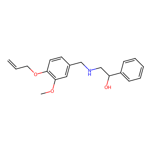 2-{[3-Methoxy-4-(prop-2-en-1-yloxy)benzyl]amino}-1-phenylethanol structure
