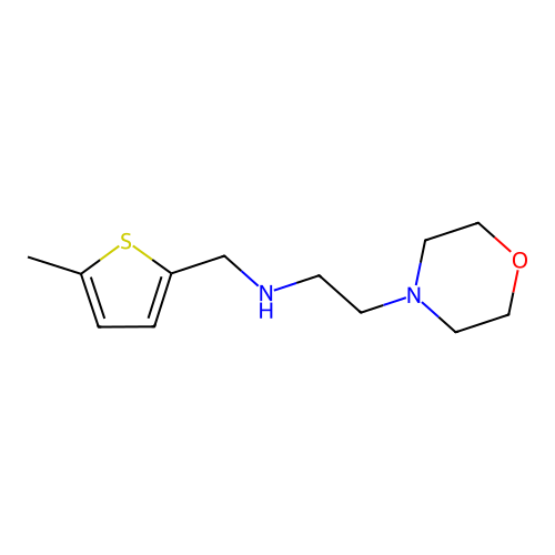 N-[(5-methylthiophen-2-yl)methyl]-2-(morpholin-4-yl)ethanamine structure