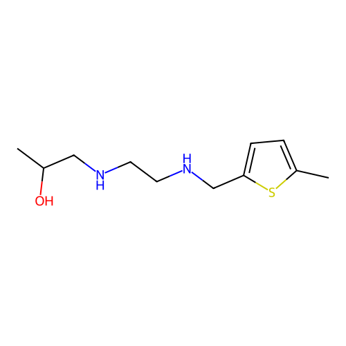 1-[(2-{[(5-Methylthiophen-2-yl)methyl]amino}ethyl)amino]propan-2-ol structure