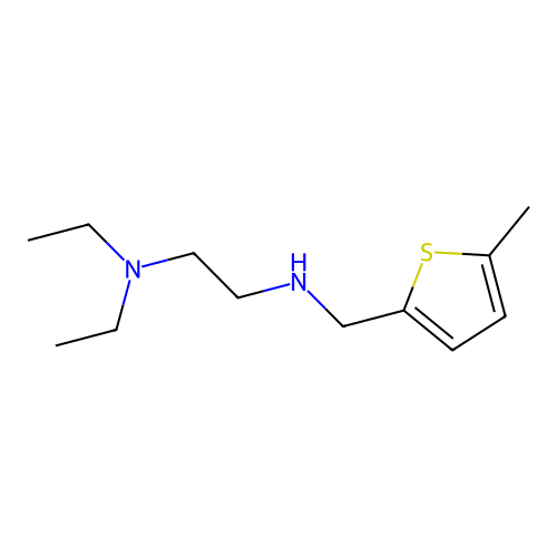 N-[2-(diethylamino)ethyl]-N-[(5-methyl-2-thienyl)methyl]amine structure