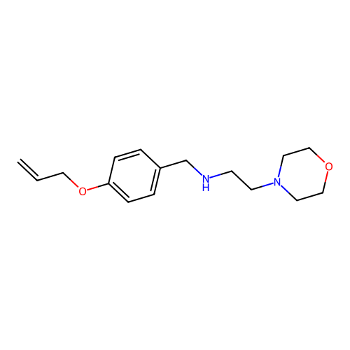 2-(morpholin-4-yl)-N-[4-(prop-2-en-1-yloxy)benzyl]ethanamine structure
