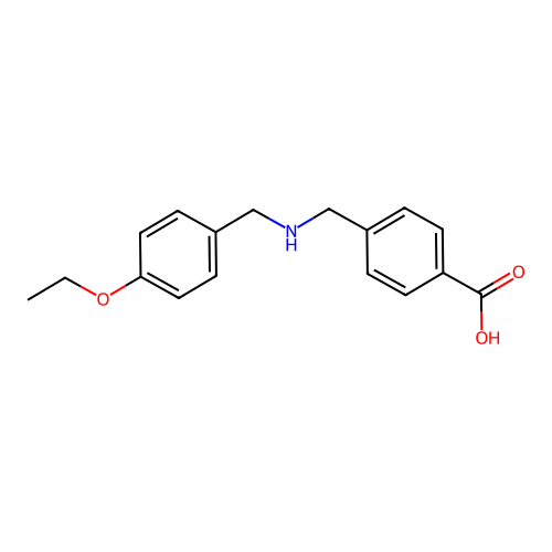 4-{[(4-Ethoxybenzyl)amino]methyl}benzoic acid structure