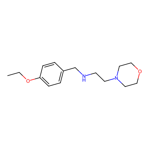 N-(4-ethoxybenzyl)-2-(morpholin-4-yl)ethanamine structure