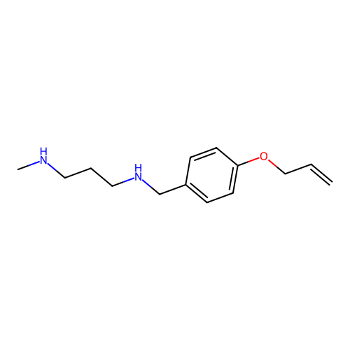 N-methyl-N'-[4-(prop-2-en-1-yloxy)benzyl]propane-1,3-diamine structure