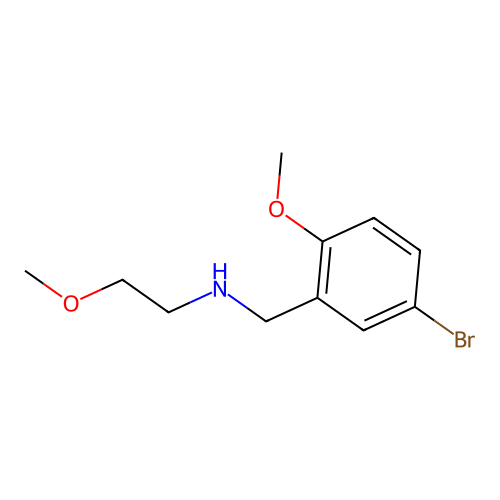 (5-Bromo-2-methoxybenzyl)-(2-methoxyethyl)amine structure