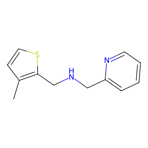 1-(3-Methyl-2-thienyl)-N-(2-pyridinylmethyl)methanamine structure