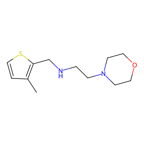 N-[(3-methylthiophen-2-yl)methyl]-2-morpholin-4-ylethanamine structure