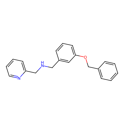 N-[3-(benzyloxy)benzyl]-N-(2-pyridinylmethyl)amine structure