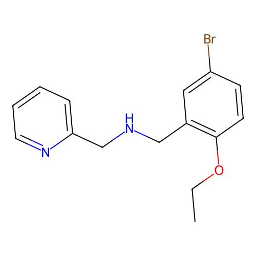 1-(5-bromo-2-ethoxyphenyl)-N-(pyridin-2-ylmethyl)methanamine structure