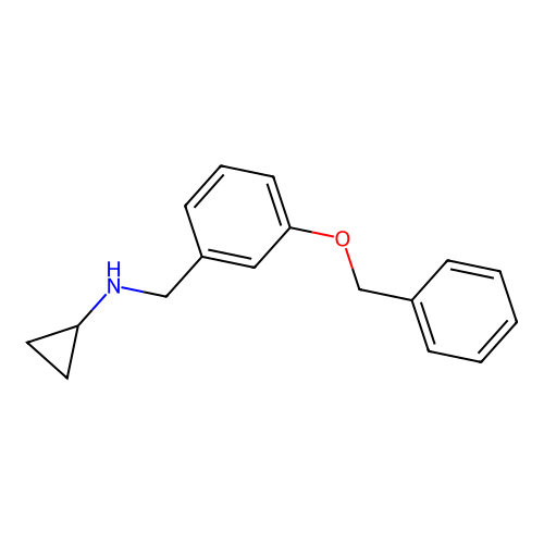 N-[3-(benzyloxy)benzyl]cyclopropanamine structure