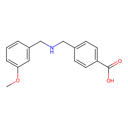 4-{[(3-Methoxybenzyl)amino]methyl}benzoic acid structure