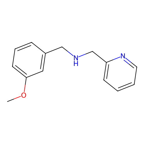 1-(3-methoxyphenyl)-N-(pyridin-2-ylmethyl)methanamine structure