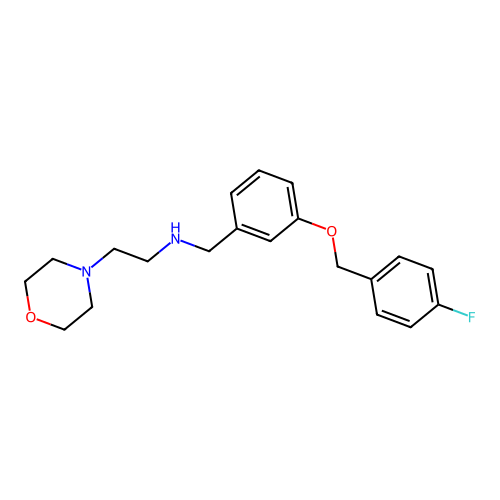 N-{3-[(4-fluorobenzyl)oxy]benzyl}-2-(morpholin-4-yl)ethanamine structure