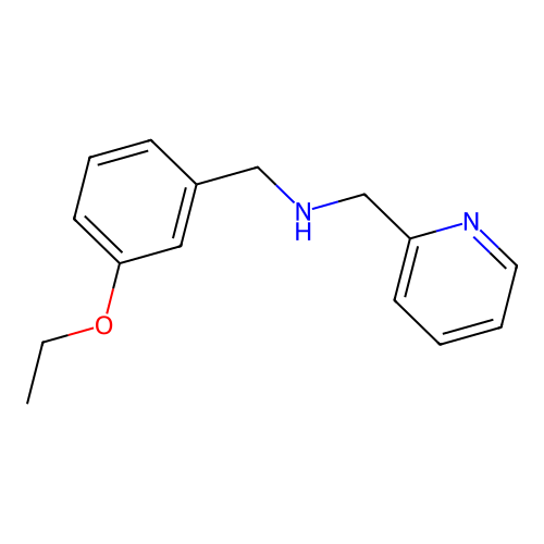 1-(3-ethoxyphenyl)-N-(pyridin-2-ylmethyl)methanamine structure