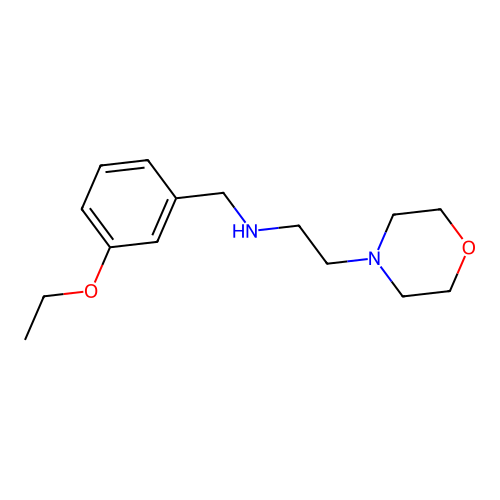 N-(3-ethoxybenzyl)-N-[2-(4-morpholinyl)ethyl]amine structure