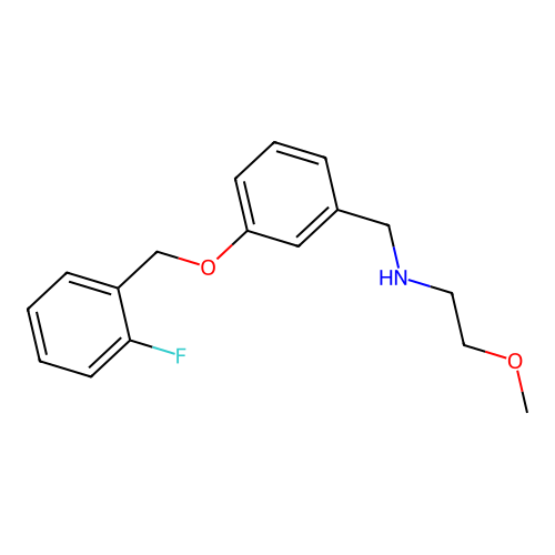 N-{3-[(2-fluorobenzyl)oxy]benzyl}-2-methoxyethanamine structure