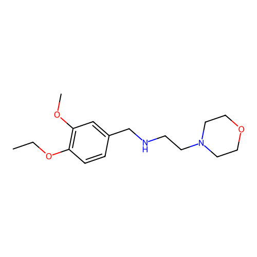 N-(4-ethoxy-3-methoxybenzyl)-2-(morpholin-4-yl)ethanamine structure