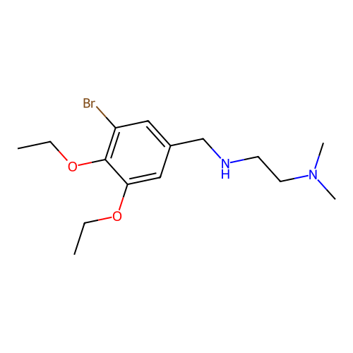 N'-(3-bromo-4,5-diethoxybenzyl)-N,N-dimethylethane-1,2-diamine structure