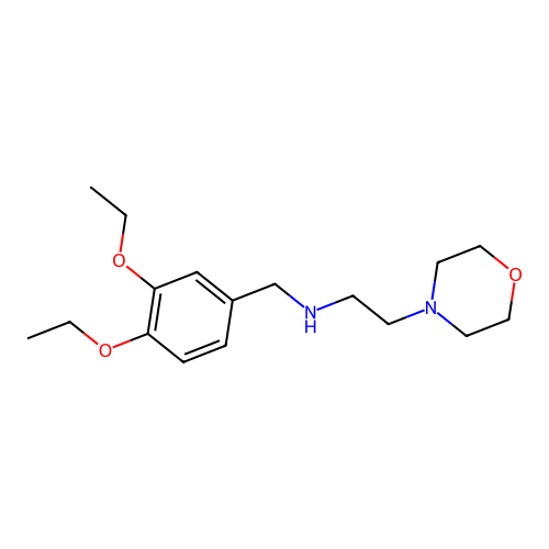 N-(3,4-diethoxybenzyl)-2-(morpholin-4-yl)ethanamine structure