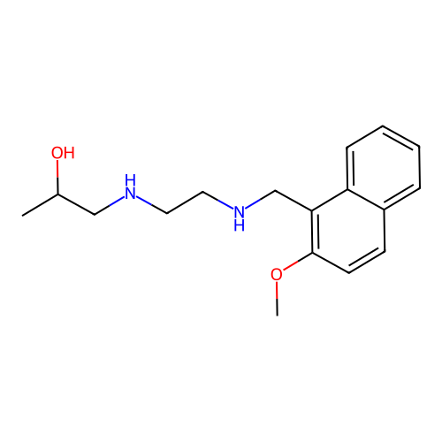 1-[(2-{[(2-Methoxynaphthalen-1-yl)methyl]amino}ethyl)amino]propan-2-ol structure