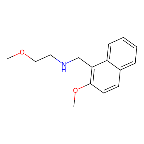 2-methoxy-N-[(2-methoxynaphthalen-1-yl)methyl]ethanamine structure
