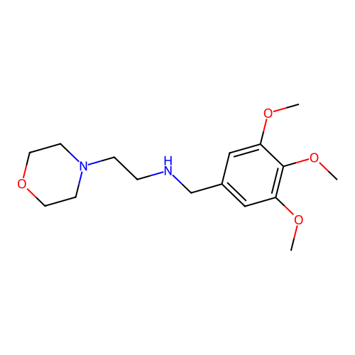 2-(morpholin-4-yl)-N-(3,4,5-trimethoxybenzyl)ethanamine structure