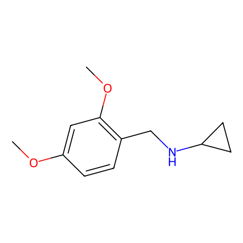 N-[(2,4-dimethoxyphenyl)methyl]cyclopropanamine structure