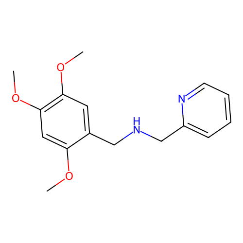 1-(pyridin-2-yl)-N-(2,4,5-trimethoxybenzyl)methanamine structure