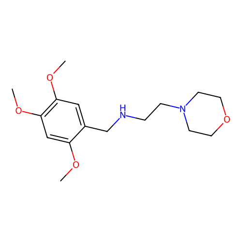 2-(morpholin-4-yl)-N-(2,4,5-trimethoxybenzyl)ethanamine structure