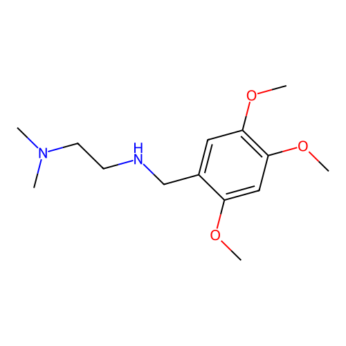 N,N-dimethyl-N'-(2,4,5-trimethoxybenzyl)ethane-1,2-diamine structure