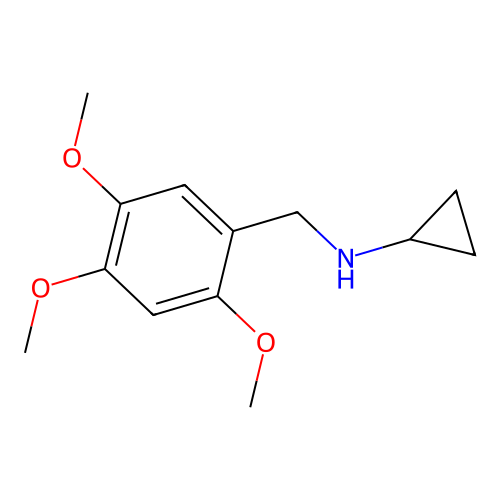 N-(2,4,5-trimethoxybenzyl)cyclopropanamine structure