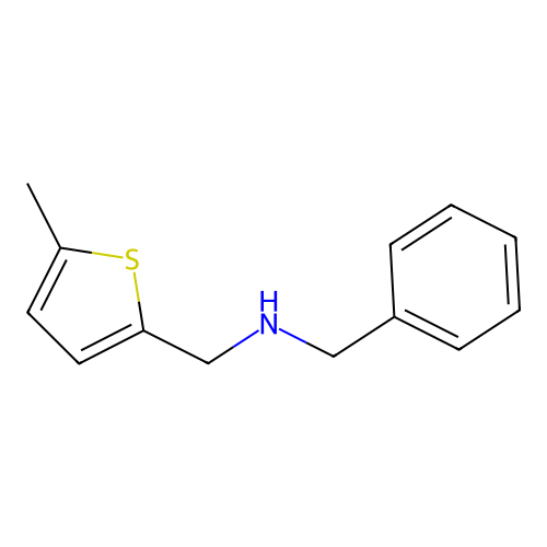 N-benzyl(5-methyl-2-thienyl)methanamine structure