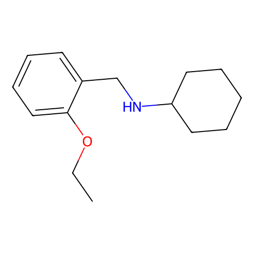N-[(2-ethoxyphenyl)methyl]cyclohexanamine structure