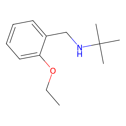 N-(2-ethoxybenzyl)-2-methylpropan-2-amine structure