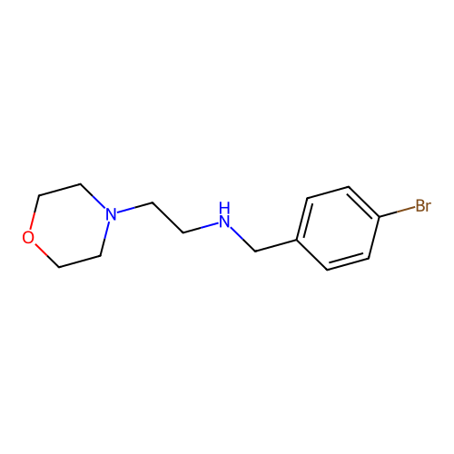 N-(4-bromobenzyl)-N-[2-(4-morpholinyl)ethyl]amine structure