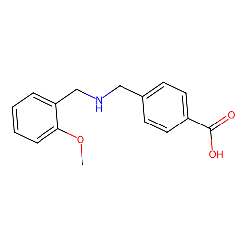 4-[[(2-methoxyphenyl)methylamino]methyl]benzoic Acid structure