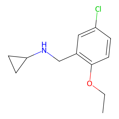 N-(5-chloro-2-ethoxybenzyl)cyclopropanamine structure