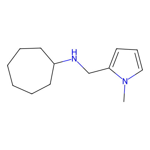 N-[(1-methylpyrrol-2-yl)methyl]cycloheptanamine structure