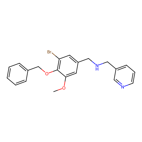1-[4-(benzyloxy)-3-bromo-5-methoxyphenyl]-N-(pyridin-3-ylmethyl)methanamine structure