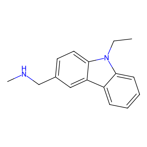 1-(9-ethyl-9H-carbazol-3-yl)-N-methylmethanamine structure