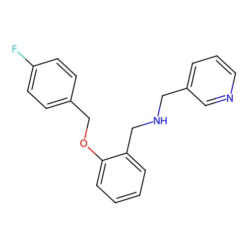 N-{2-[(4-fluorobenzyl)oxy]benzyl}-N-(3-pyridinylmethyl)amine structure