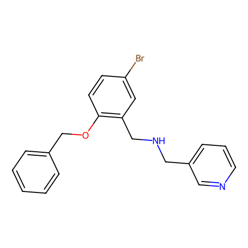 1-[2-(benzyloxy)-5-bromophenyl]-N-(pyridin-3-ylmethyl)methanamine structure