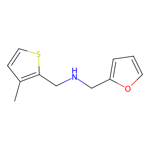 1-(Furan-2-yl)-N-((3-methylthiophen-2-yl)methyl)methanamine structure
