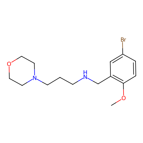 N-(5-bromo-2-methoxybenzyl)-N-[3-(4-morpholinyl)propyl]amine structure