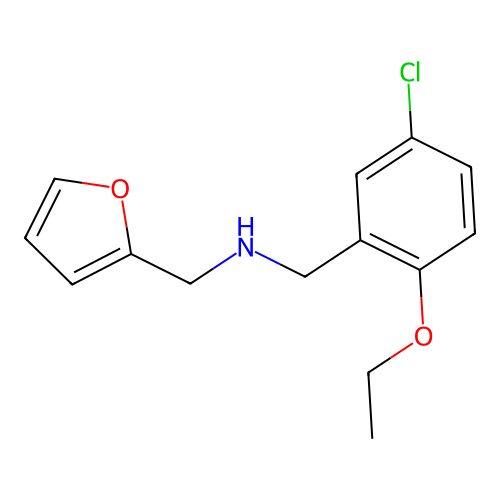 N-(5-chloro-2-ethoxybenzyl)-N-(2-furylmethyl)amine structure