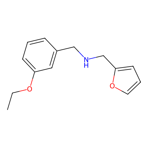 1-(3-ethoxyphenyl)-N-(furan-2-ylmethyl)methanamine structure
