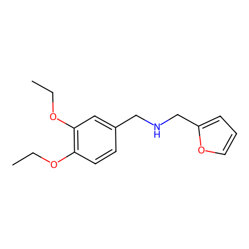 1-(3,4-diethoxyphenyl)-N-(furan-2-ylmethyl)methanamine structure