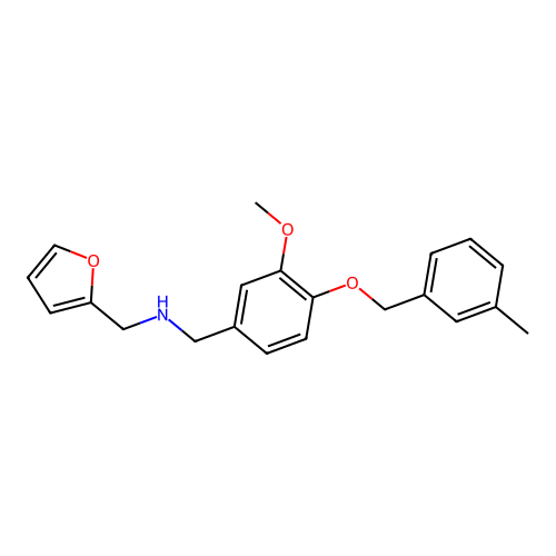 1-(furan-2-yl)-N-{3-methoxy-4-[(3-methylbenzyl)oxy]benzyl}methanamine structure